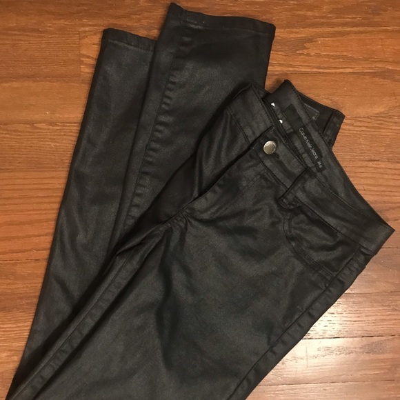calvin klein denim leggings